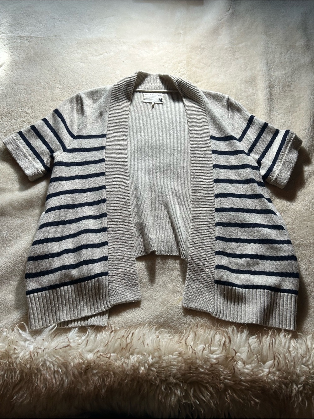 rag & bone short sleeve knit cardigan